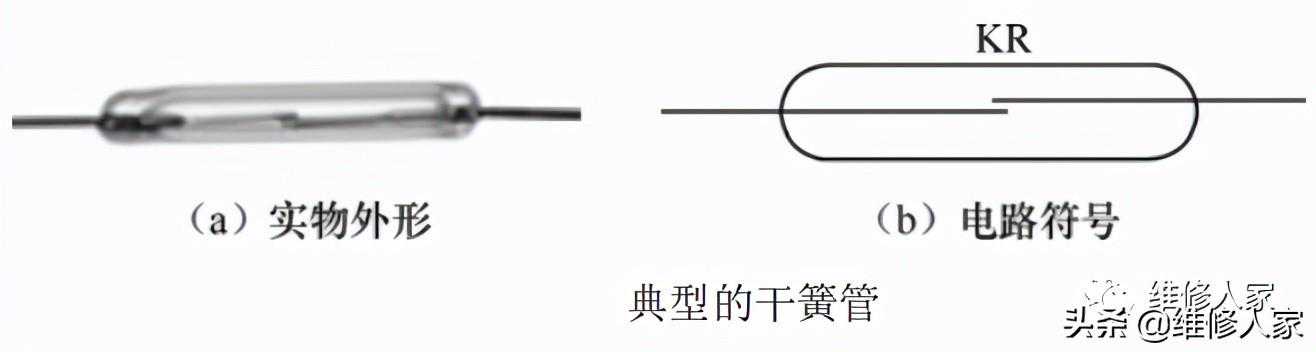 干簧管和干簧继电器的识别与检测