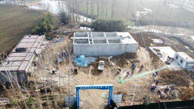 南阳市宛城区高庙镇污水处理厂建设项目施工中