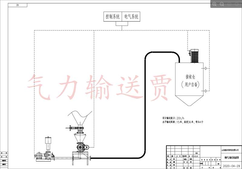 白灰磨机下料气力输灰流程明细
